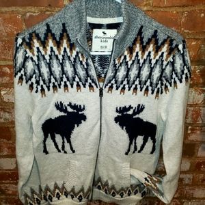 Big Boy zip-up casual sweater.